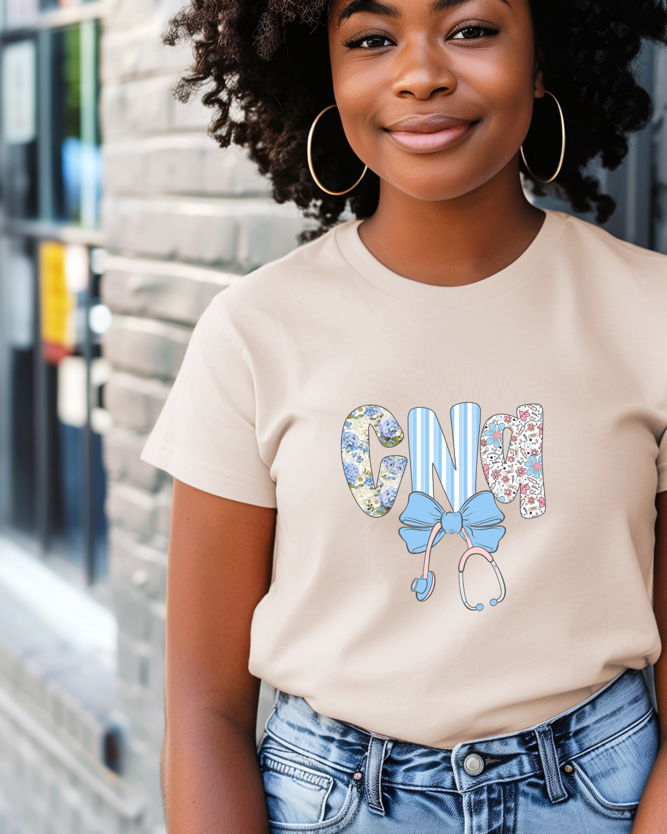 Certified Nursing Assistant (CNA) Floral T-shirt