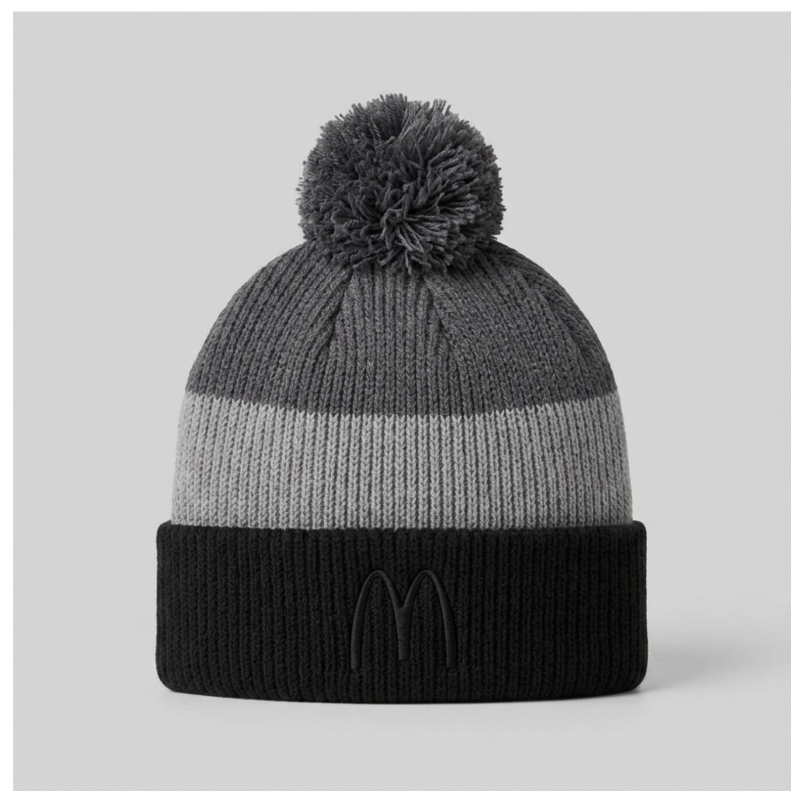McDonald's Cozy Striped Pom Beanie