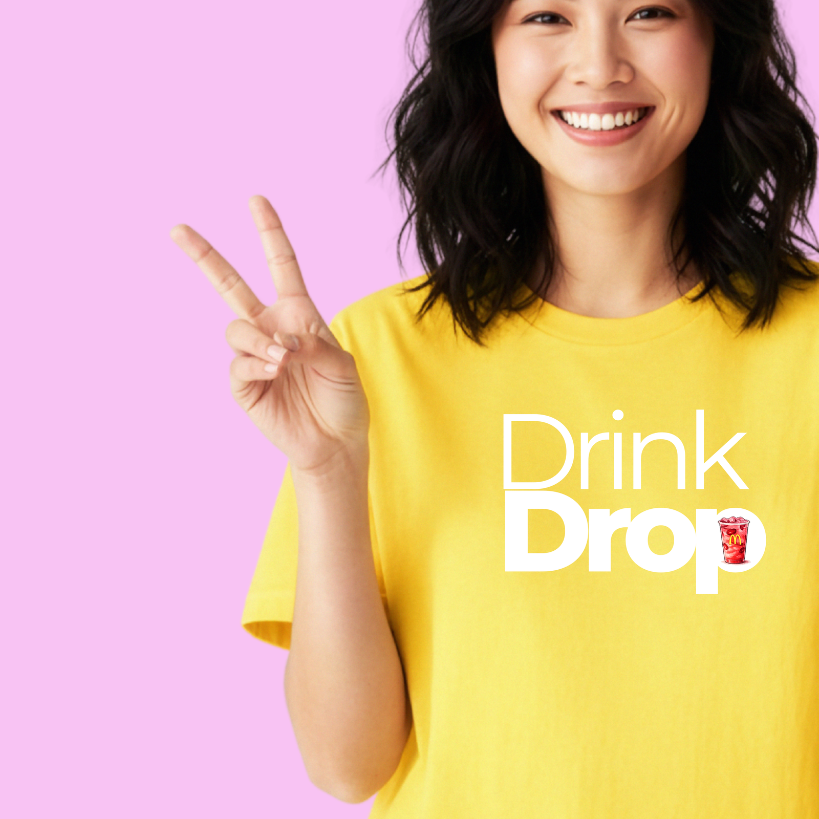 McDonalds Drink Drop Promotion T-Shirt | Branded Team Launch Tee