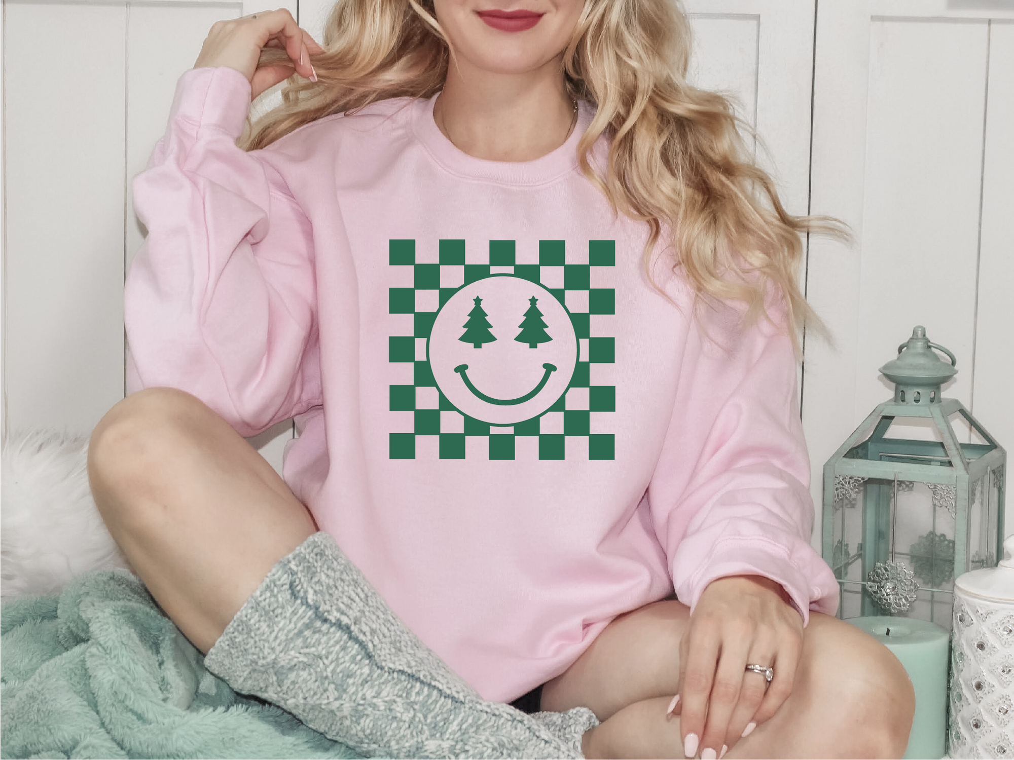 Checkered Christmas Tree Sweatshirt