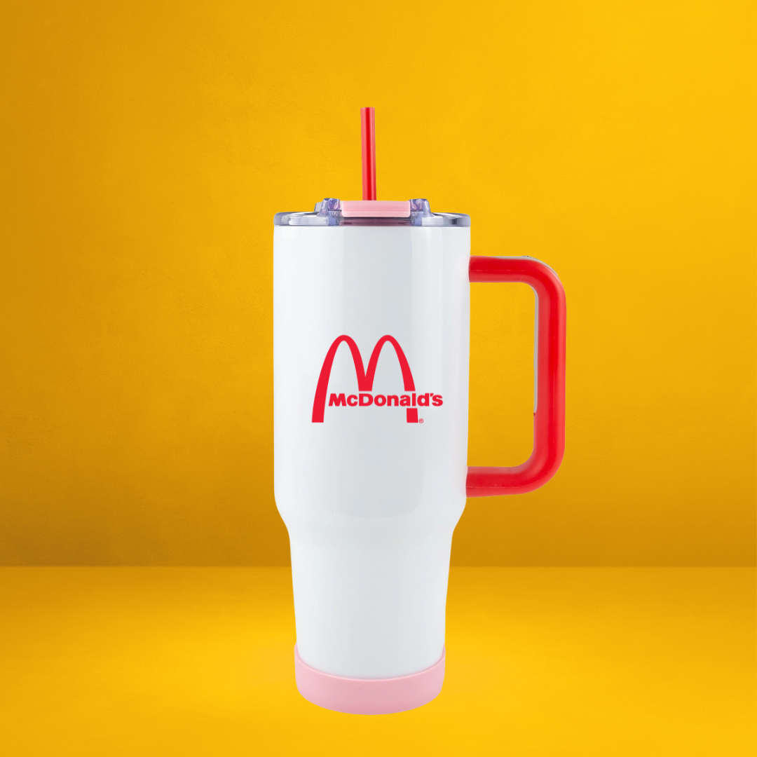 McDonalds Pink and Red 40oz Tumbler