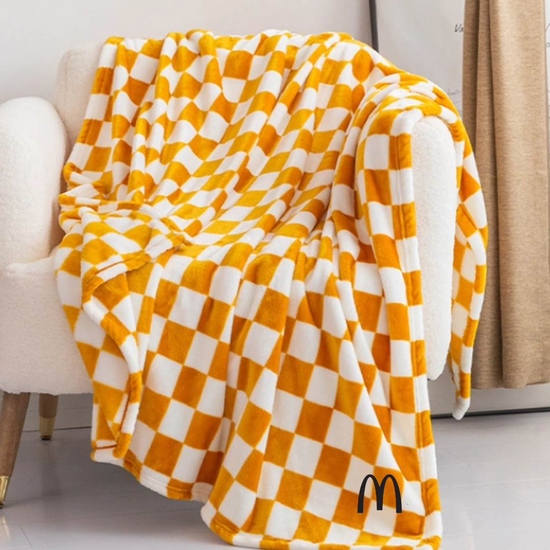 McDonalds Checkered Blanket
