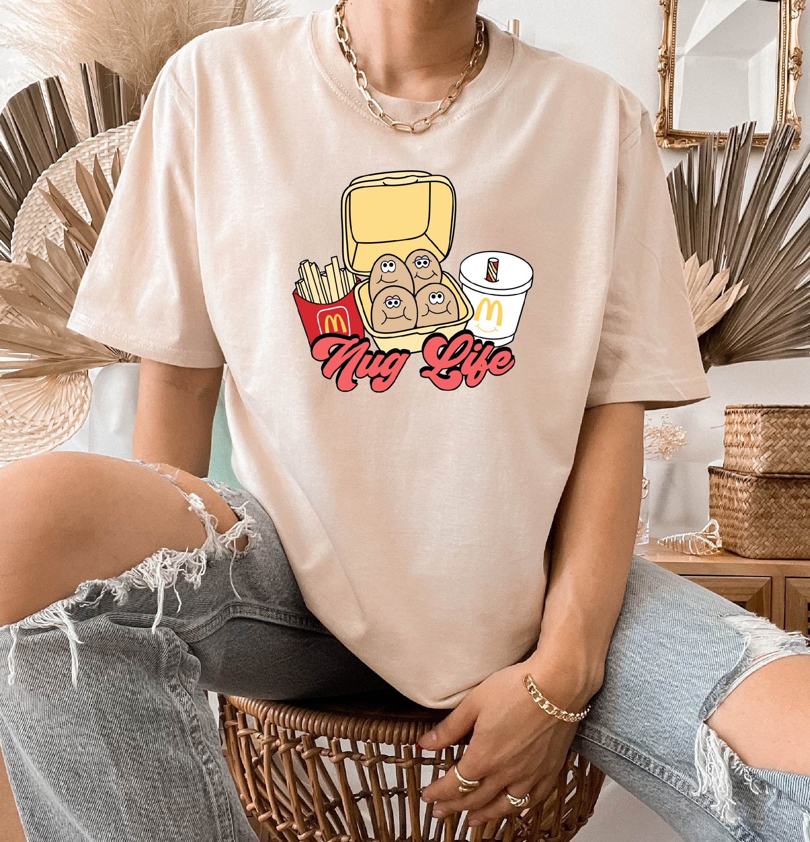 Nuglife McDonald’s inspired retro t-shirt by Copper Lane