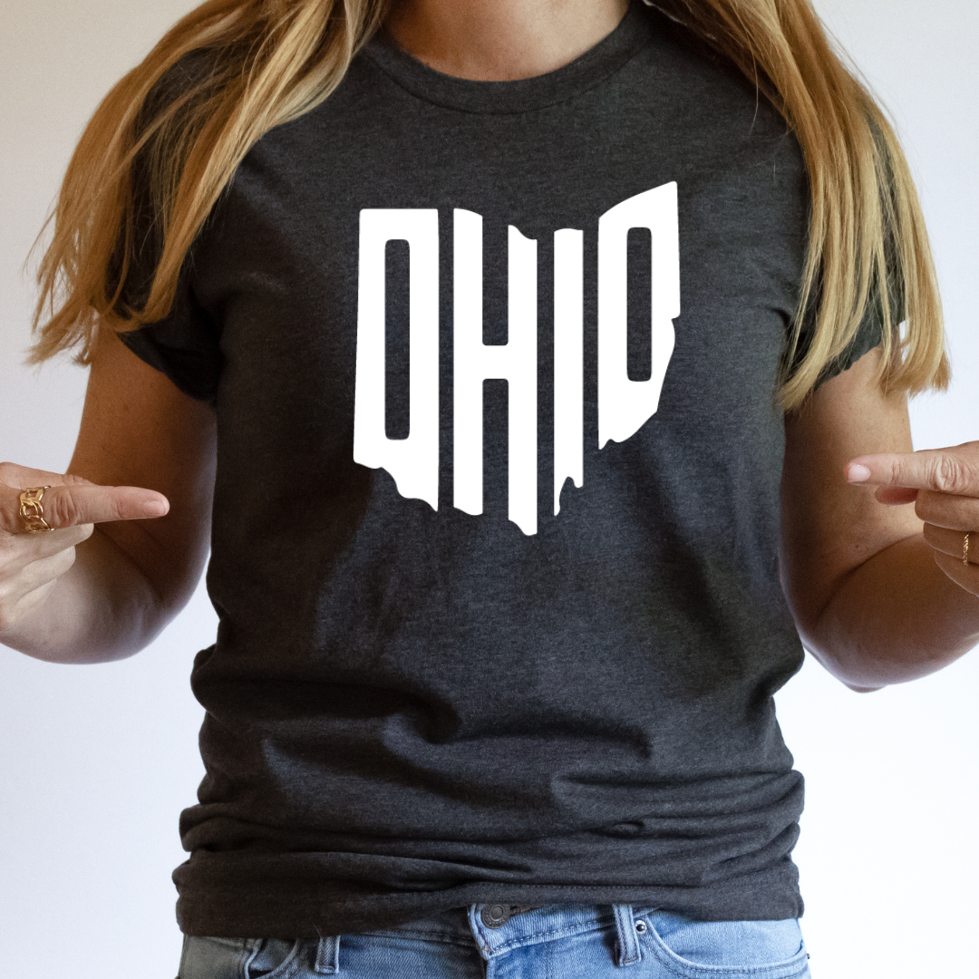 Ohio Shape Graphic T-Shirt – Ohio Pride Shirt