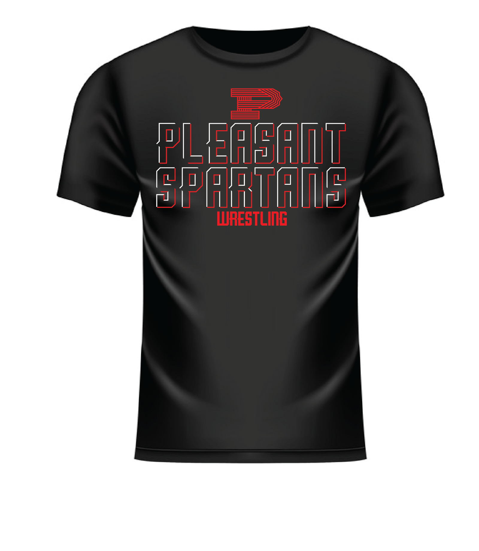 Pleasant Spartans Wrestling T-shirt Winter 2023