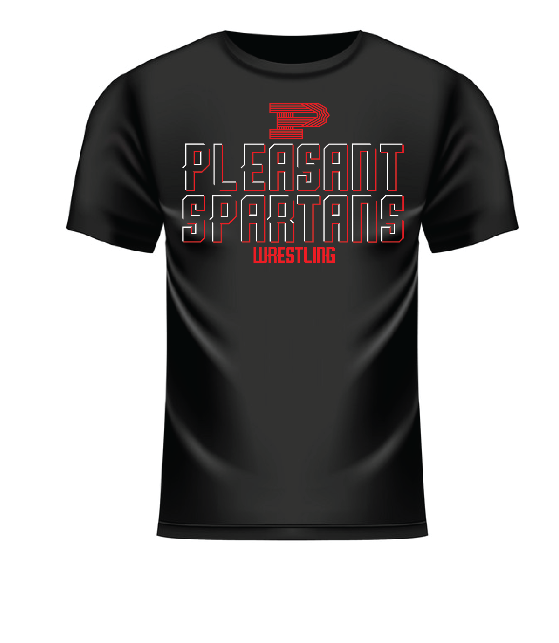 Pleasant Spartans Wrestling T-shirt Winter 2023