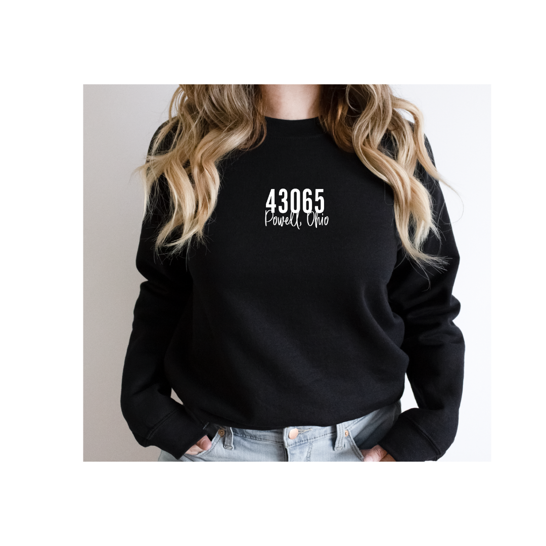 Custom Hometown Sweatshirt – Zip Code Crewneck