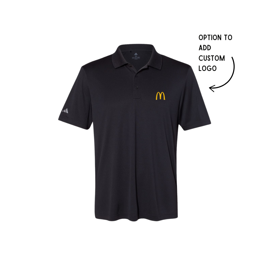 Custom McDonald’s Logo Adidas Polo – Branded Uniform Shirt