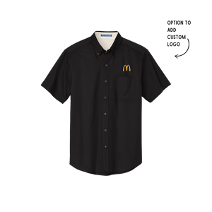 McDonalds Short Sleeve Button up