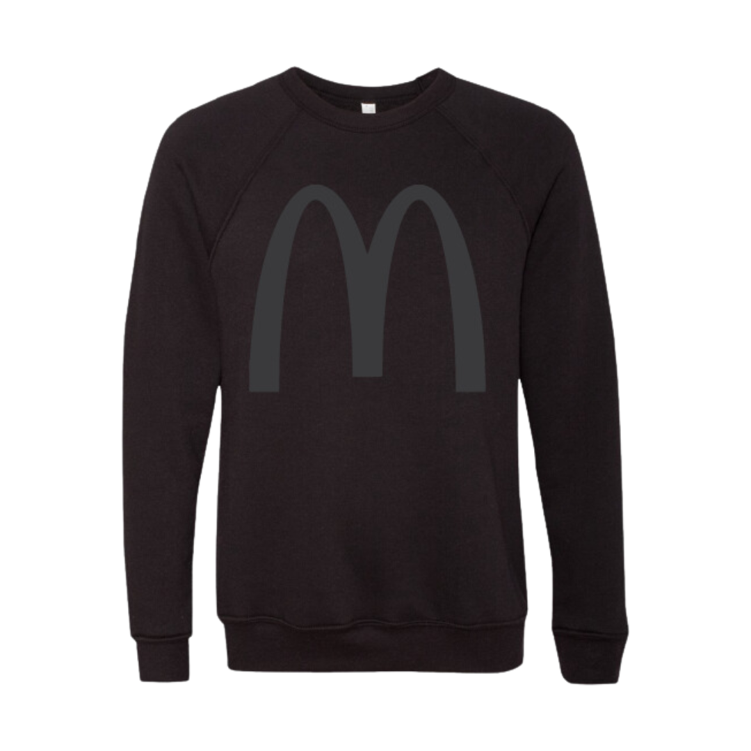 McDonalds Black on Black Crewneck Sweatshirt