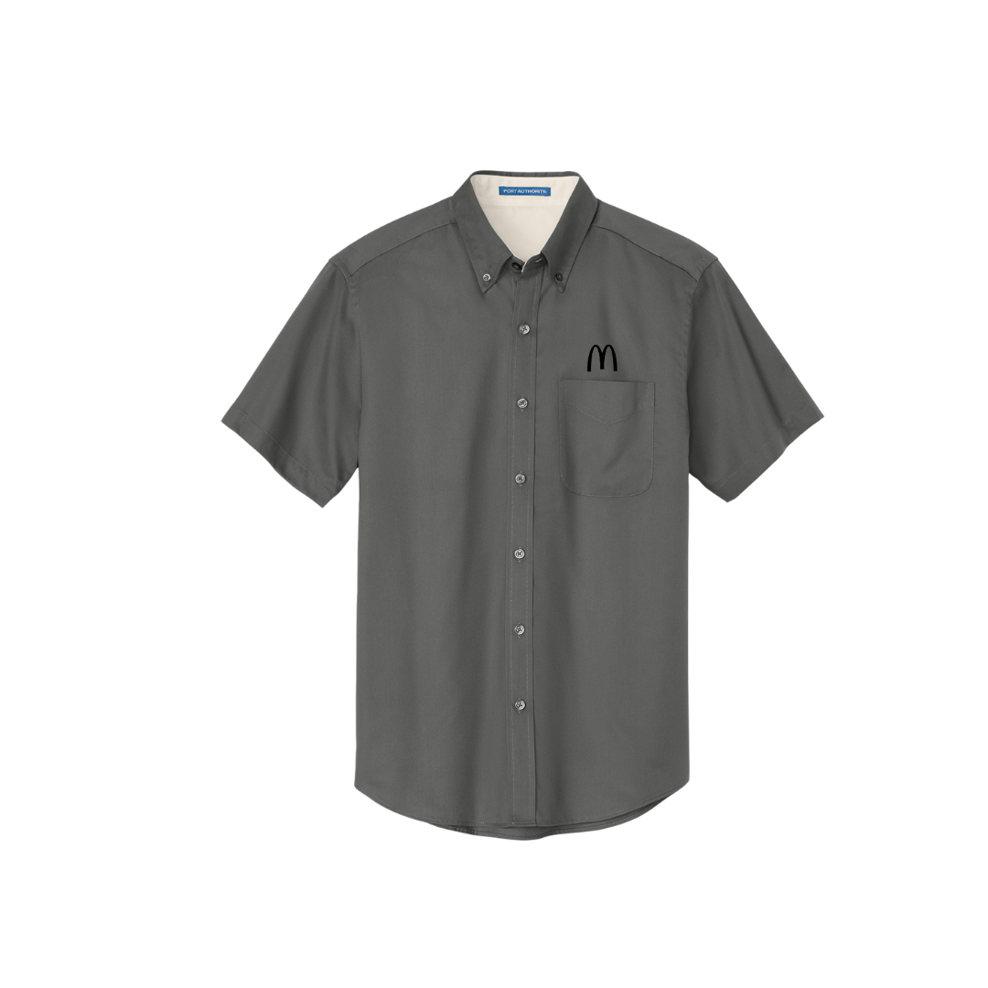 McDonalds Short Sleeve Button up