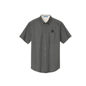 McDonalds Short Sleeve Button up