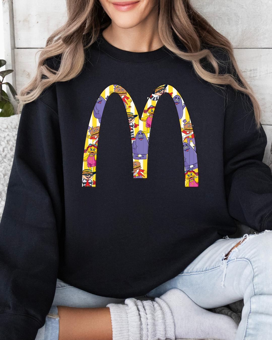 Retro McDonaldland Crewneck – Golden Arches Character Design
