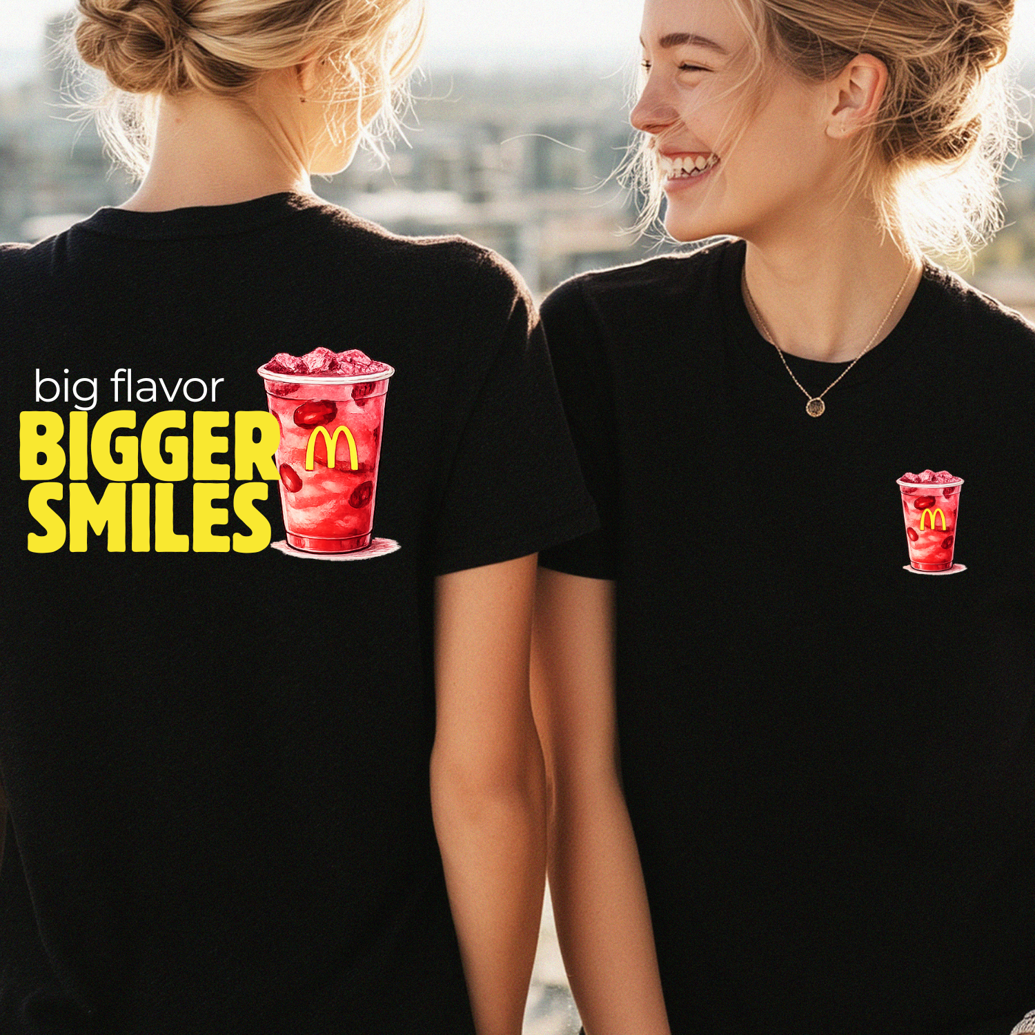 Big Flavor Bigger Smiles Drink Launch T-Shirt | Branded Team Tee