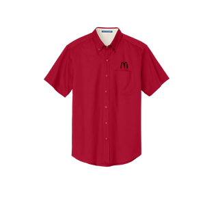 McDonalds Short Sleeve Button up