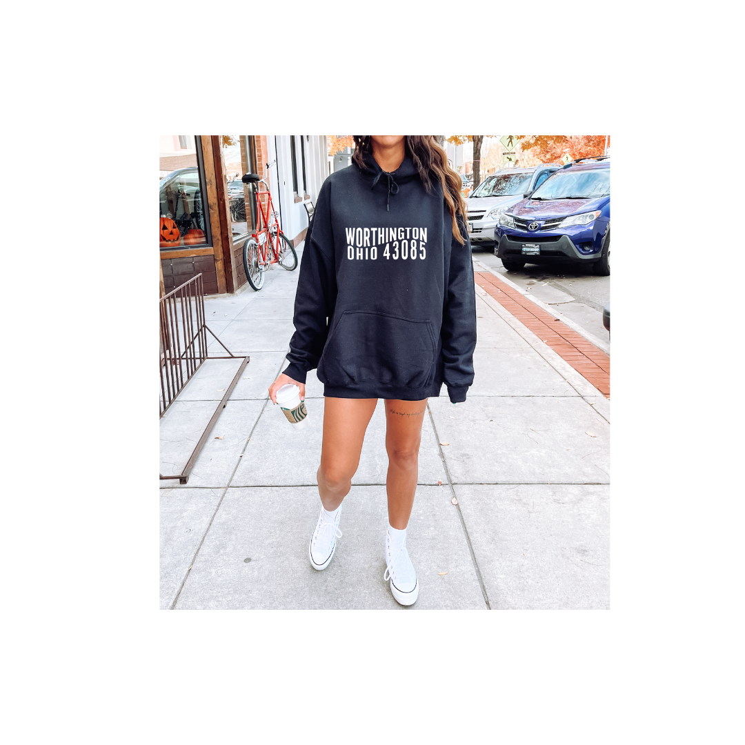 Retro Custom City, State & Zip Sweatshirt – Wavy Local Crewneck