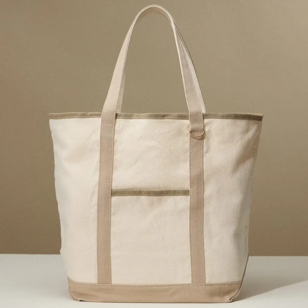 Custom Logo Tote Bag – Personalized Canvas Totes for Events 10 pack for $19.99 each