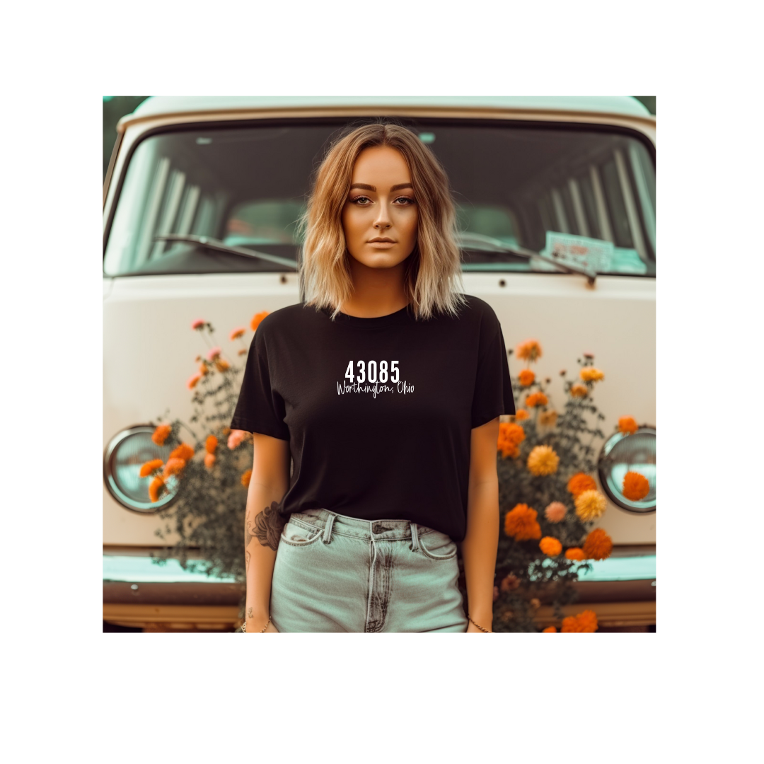 Custom Zip Code T-Shirt – Personalized Local Pride Tee