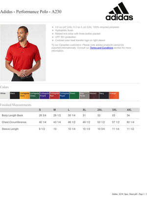 Stone Center Adidas Polo