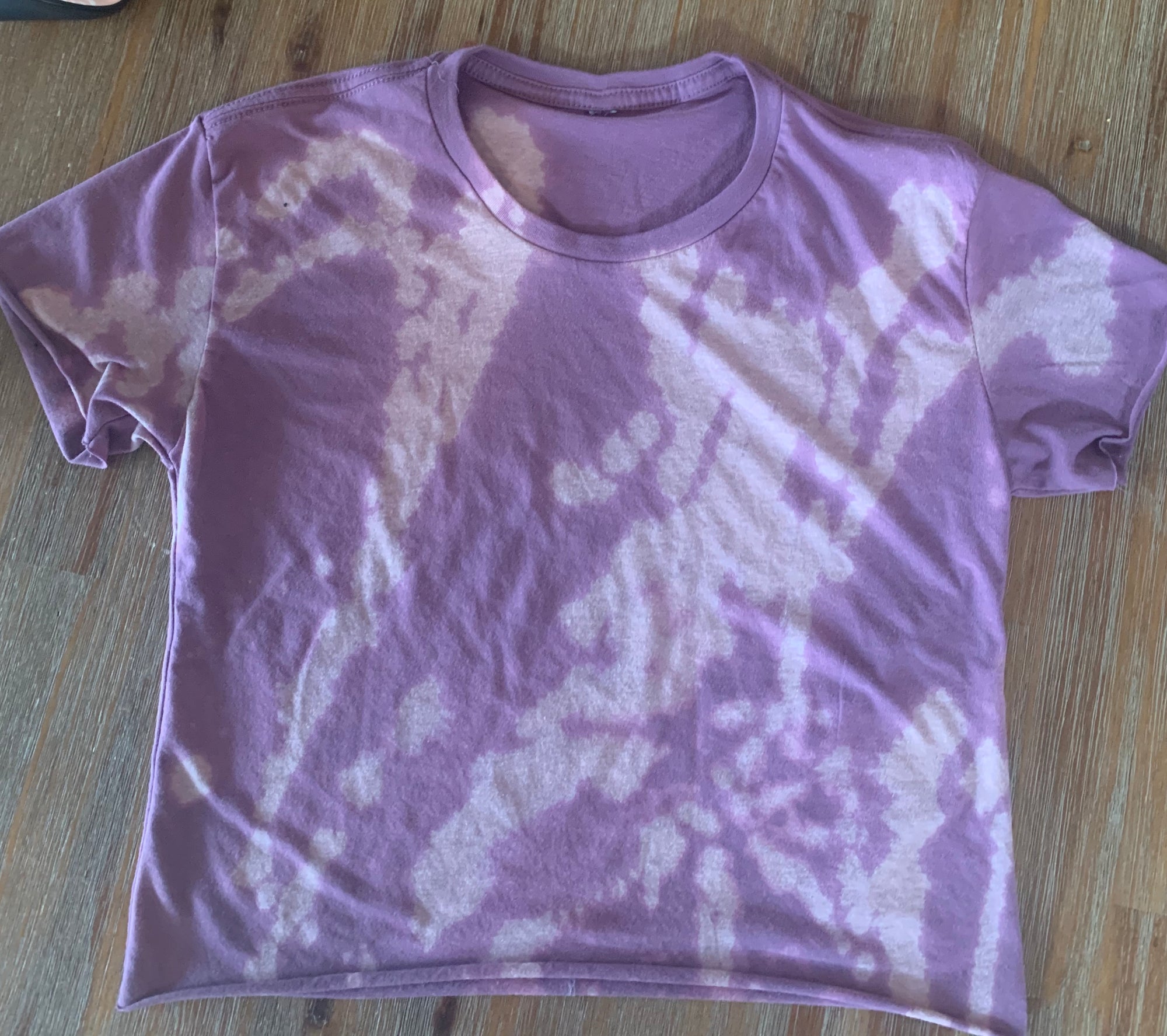 Purple Tie Dye Crop