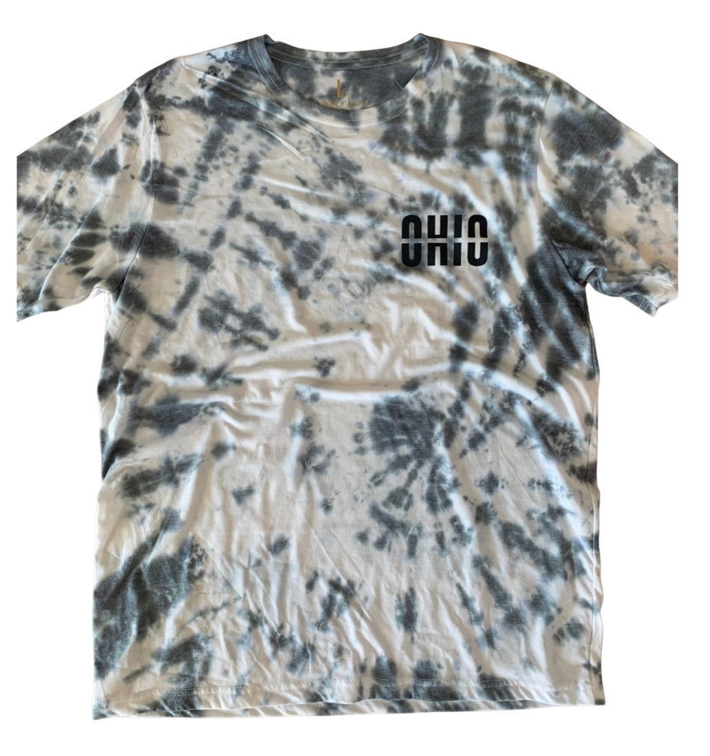 OHIO Black and White Tie Dye