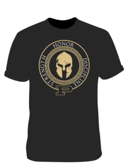 Spartan Gold and Black Crest T-Shirt and Sweatshirt